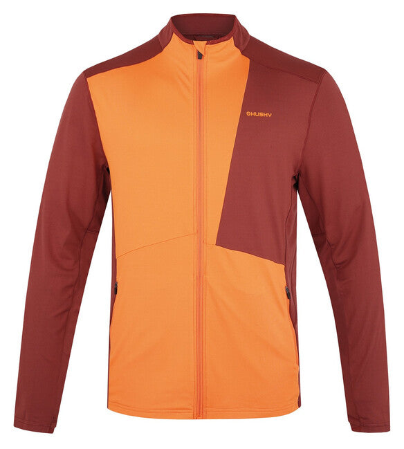 HUSKY Tarp pulover muški na zatvarač, deep brick/orange, M