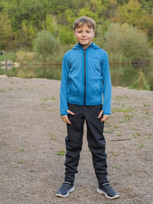HUSKY Artic Zips K pulover dječji s kapuljačom, plavi/crnomodri