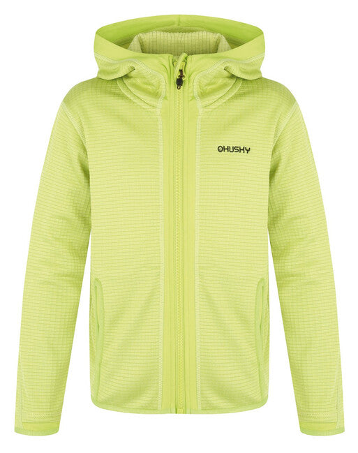 HUSKY Artic Zips pulover dječji s kapuljačom, br. zeleni/tamni khaki
