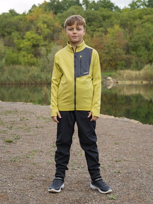 HUSKY Ane K pulover dječji na zatvarač, limeta zeleni