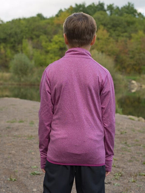 HUSKY Ane K pulover dječji na zatvarač, magenta