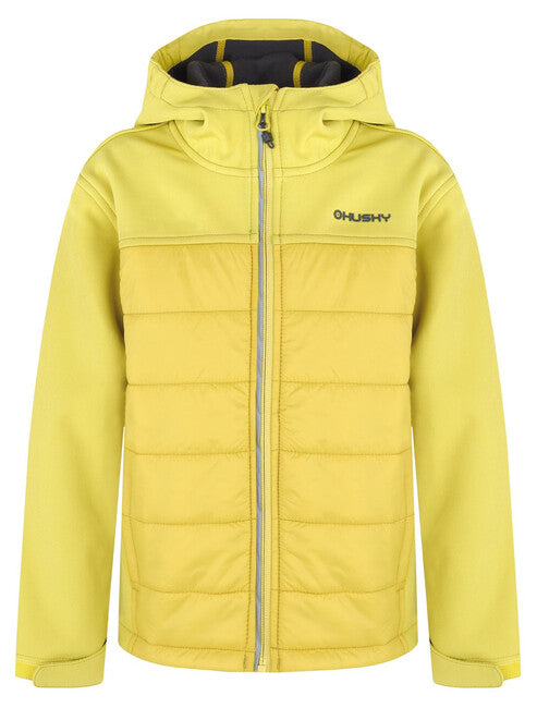 HUSKY Swany K punjena jakna dječja softshell, limeta zelena