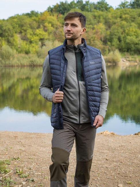 HUSKY Dresles muški perjani prsluk, dk. blue