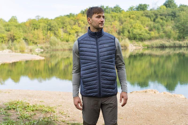 HUSKY Dresles muški perjani prsluk, brick orange