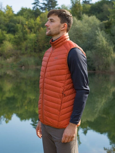 HUSKY Dresles muški perjani prsluk, brick orange