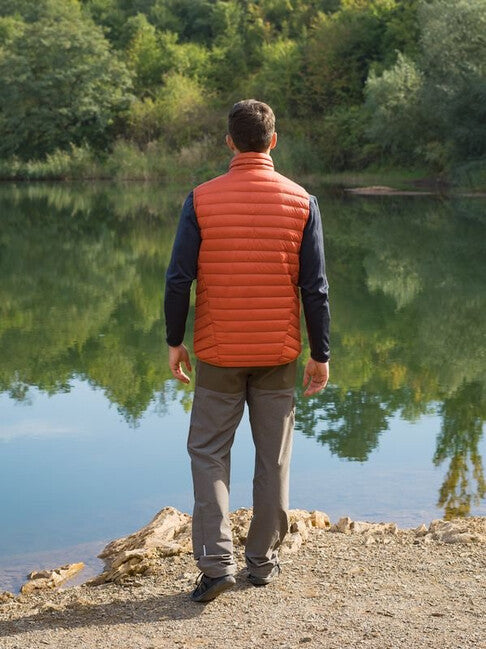 HUSKY Dresles muški perjani prsluk, brick orange