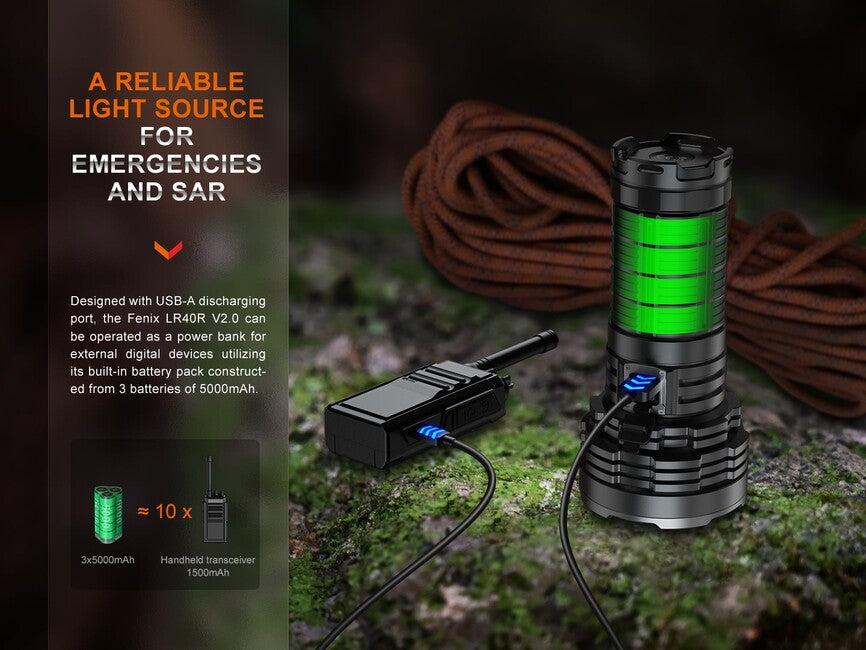 Fenix LR40R V2.0 svjetiljka punjiva LED
