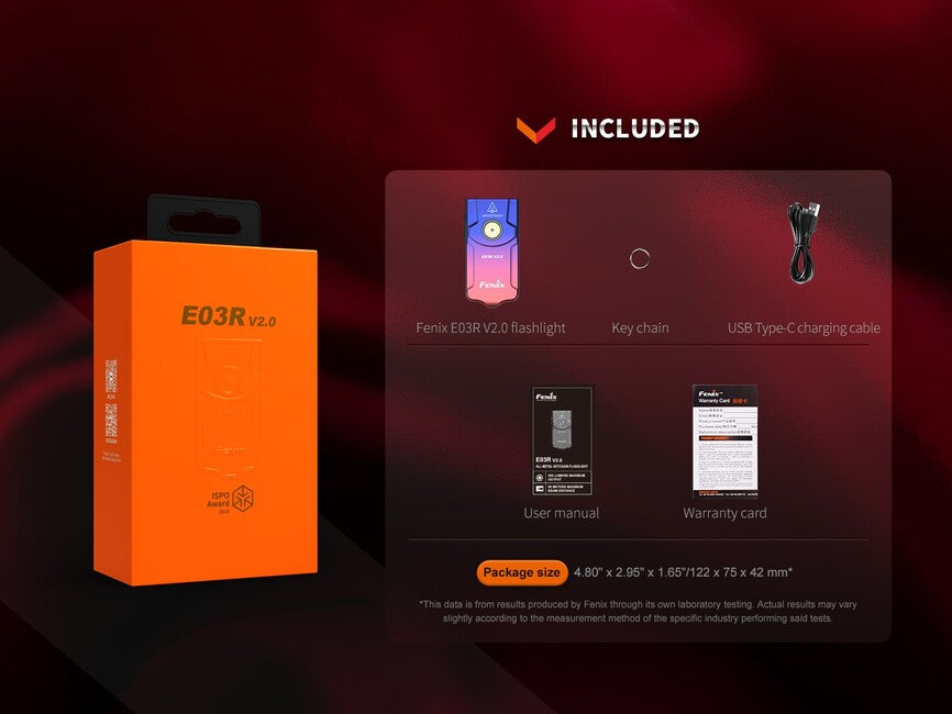 Fenix E03R V2.0 punjiva svjetiljka GE, nebula