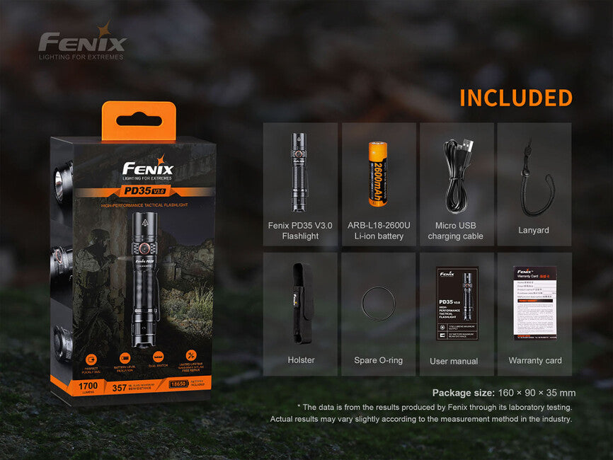 Fenix PD35 V3.0 svjetiljka, zelena tropic