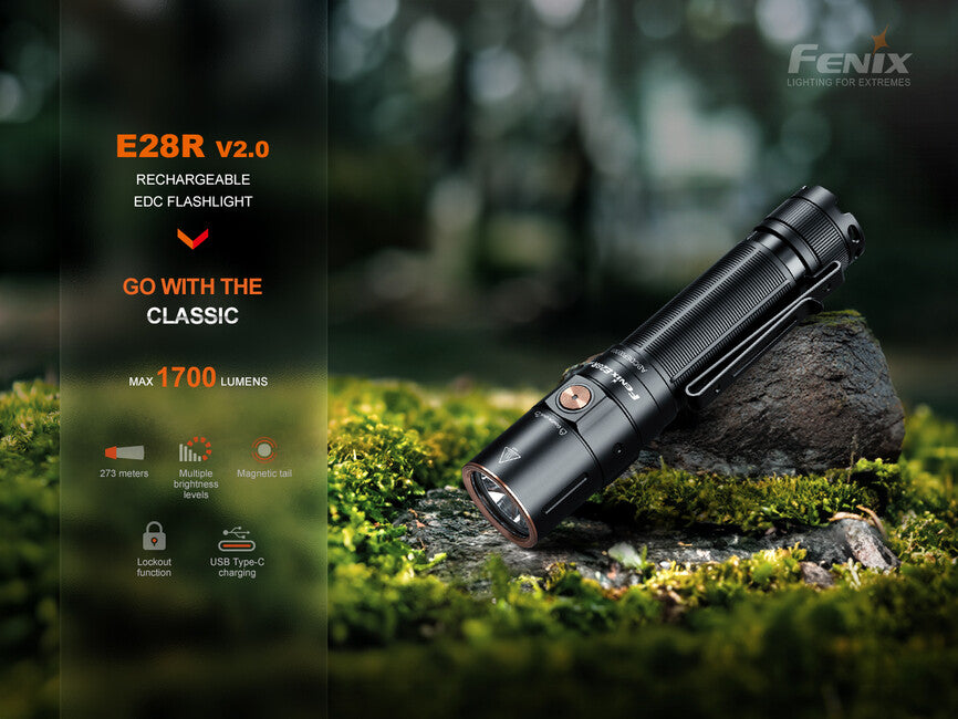 Fenix E28R V2.0 punjiva svjetiljka