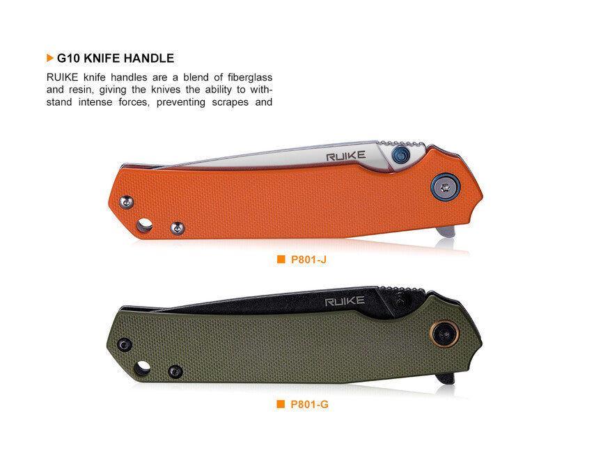 Ruike P801 nož, zeleni