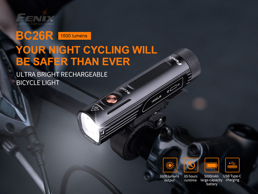 Fenix BC26R i BC05R V2.0 set svjetiljke za bicikl i treptajućeg svjetla