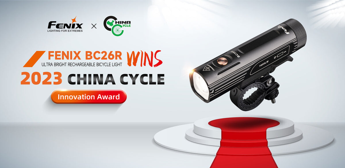 Fenix BC26R i BC05R V2.0 set svjetiljke za bicikl i treptajućeg svjetla