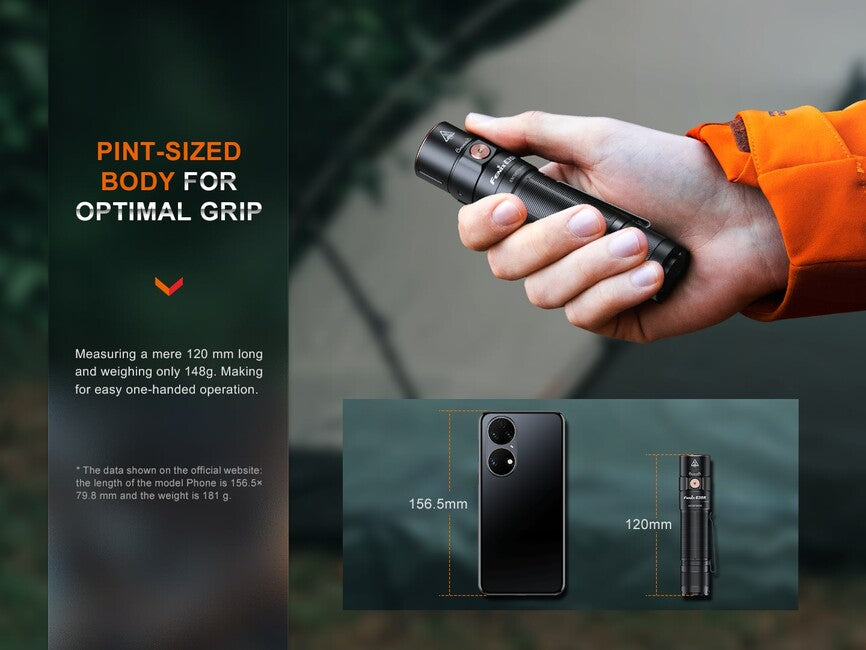 Fenix E35R punjiva džepna svjetiljka i bijeli difuzor AOD-S V2.0