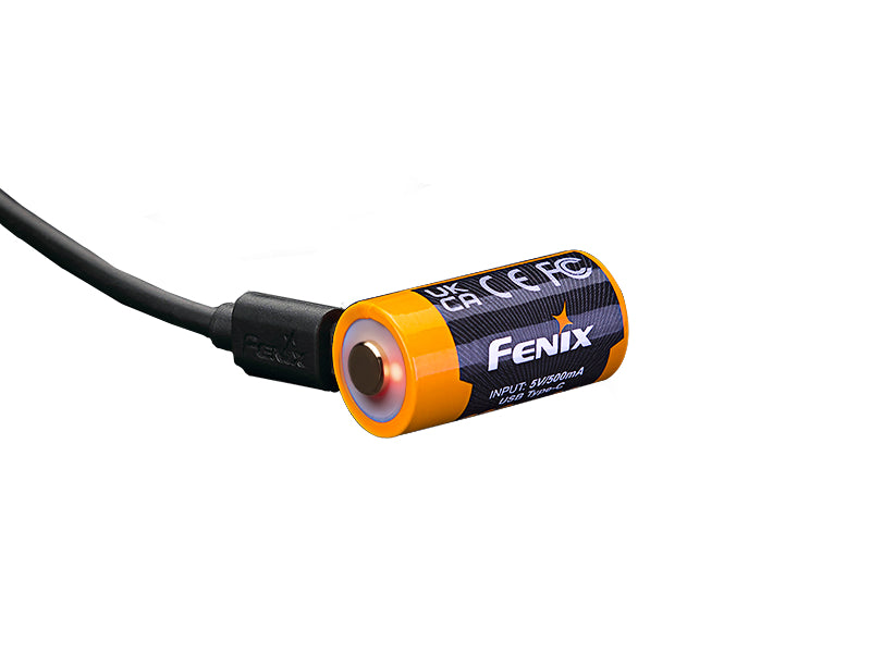 Fenix RCR123A punjiva baterija USB-C Li-ion, 800 mAh