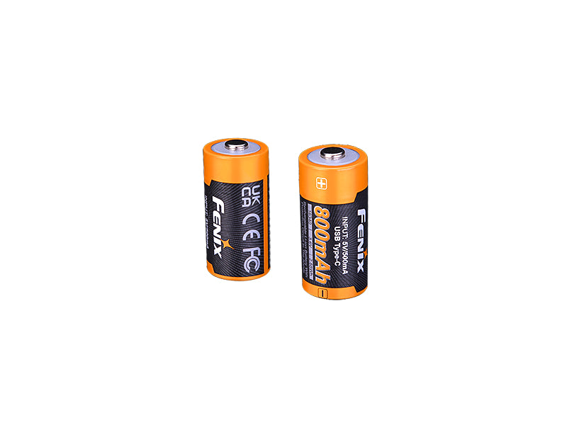 Fenix RCR123A punjiva baterija USB-C Li-ion, 800 mAh