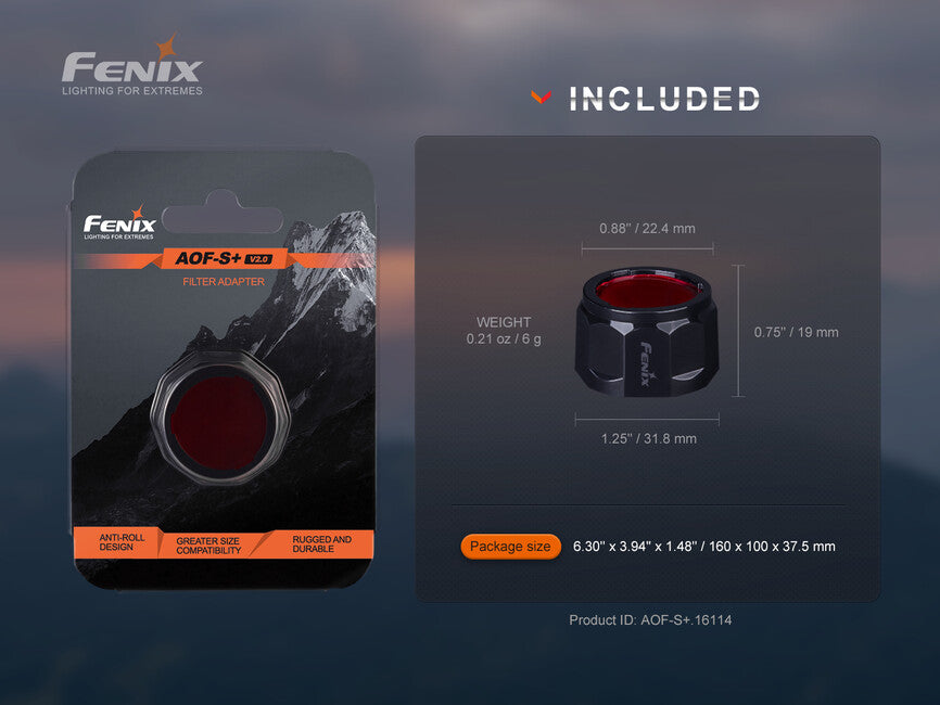 Fenix AOF-S+ V2.0 crveni filtar