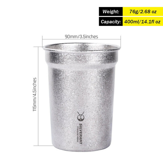 Silverant titanijska čaša za pivo Kristalna 400 ml