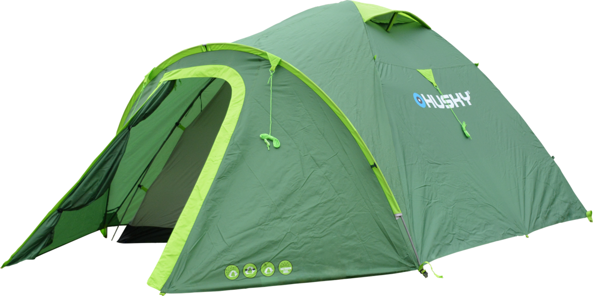 HUSKY Bizon 4 Plus šator outdoor, sv. zeleni