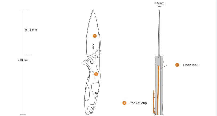 Ruike Fang P105 nož