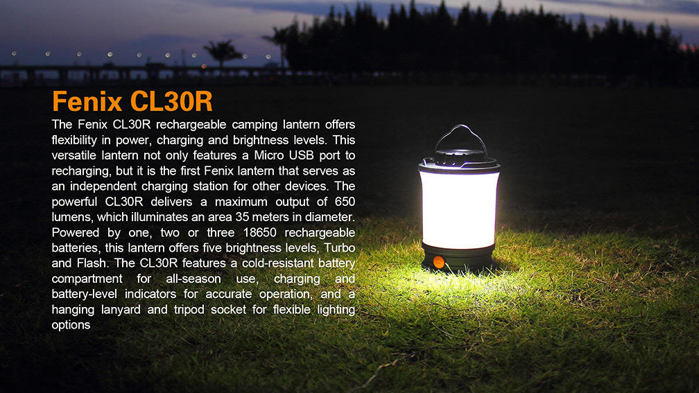 Fenix CL30R lampa punjiva 650 lumena