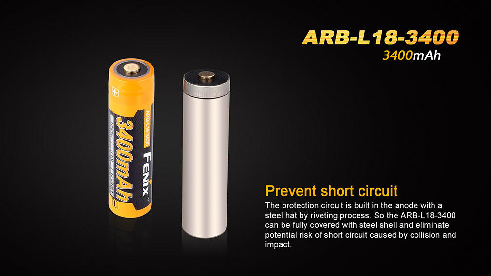 Fenix punjiva baterija 18650 Li-Ion 3400mAh