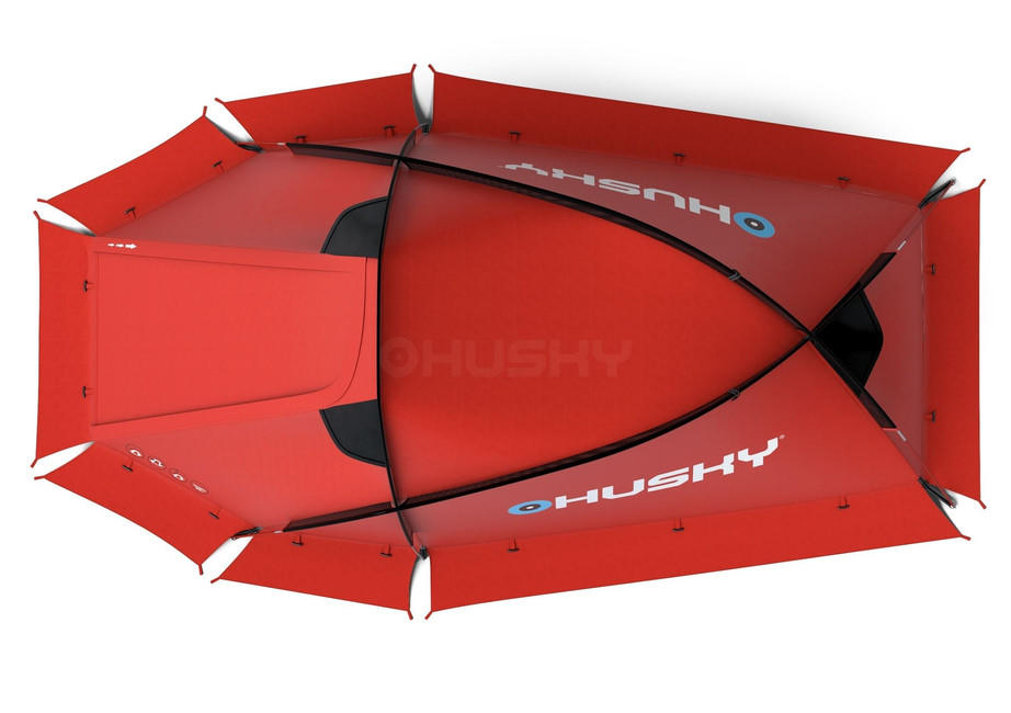 HUSKY Extreme Flame 1 šator, crveni