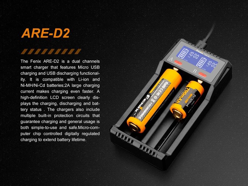 Fenix ARE-D2 USB punjač (Li-ion, NiMH)