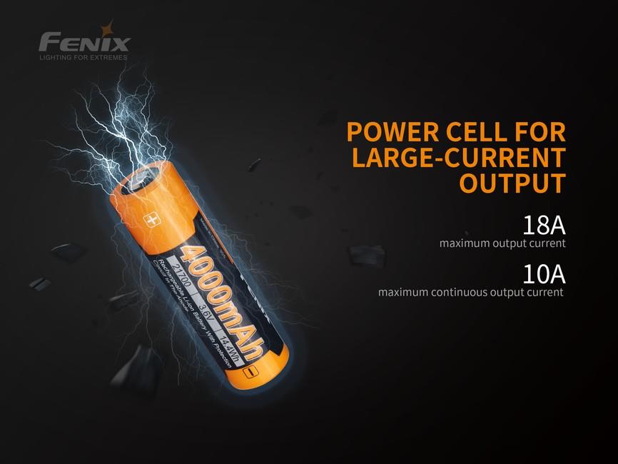 Fenix 21700 punjiva baterija Li-Ion, 4000 mAh
