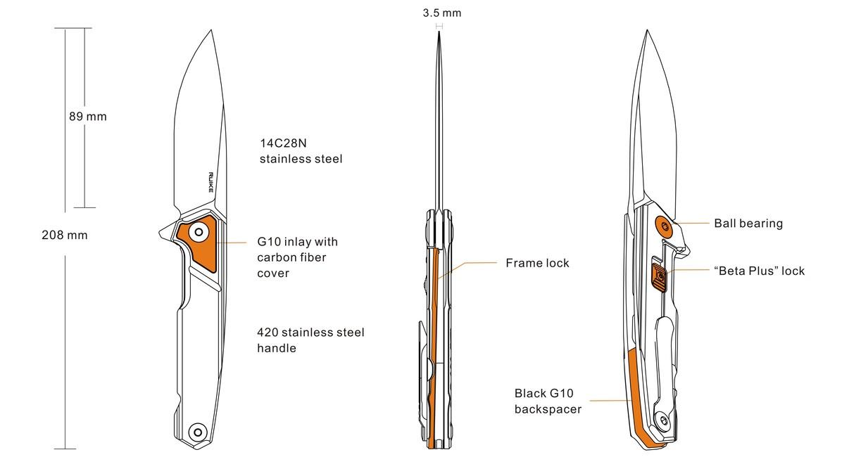 Ruike P875-SZ sklopivi džepni nož