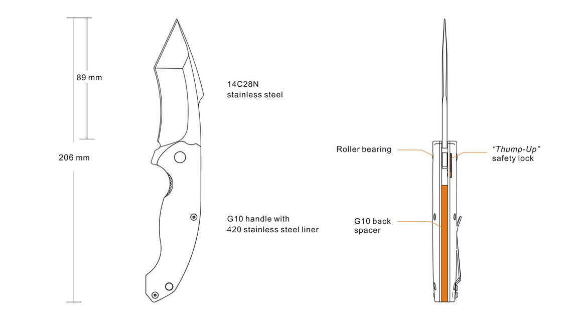 Ruike P851-B džepni nož