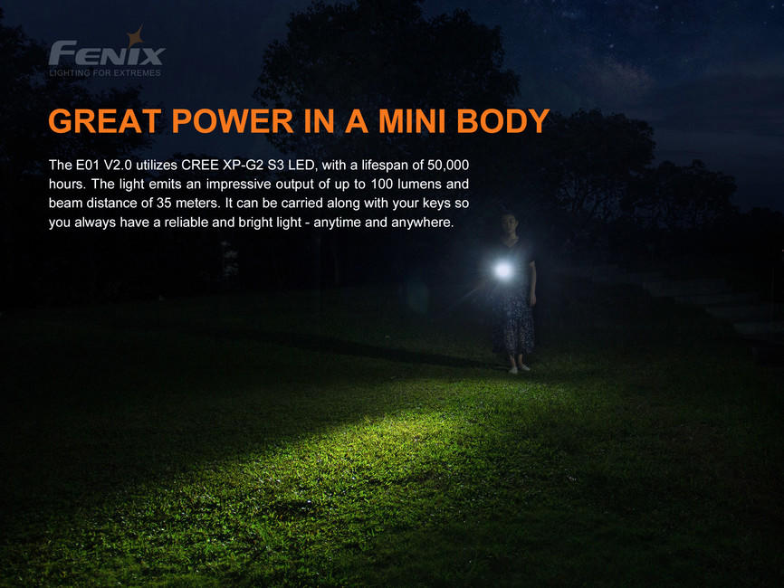Fenix E01 V2.0 svjetiljka mini
