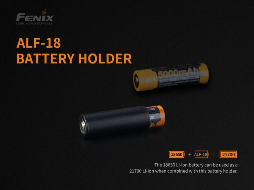 Fenix Alf-18 redukcija za akumulator 21700