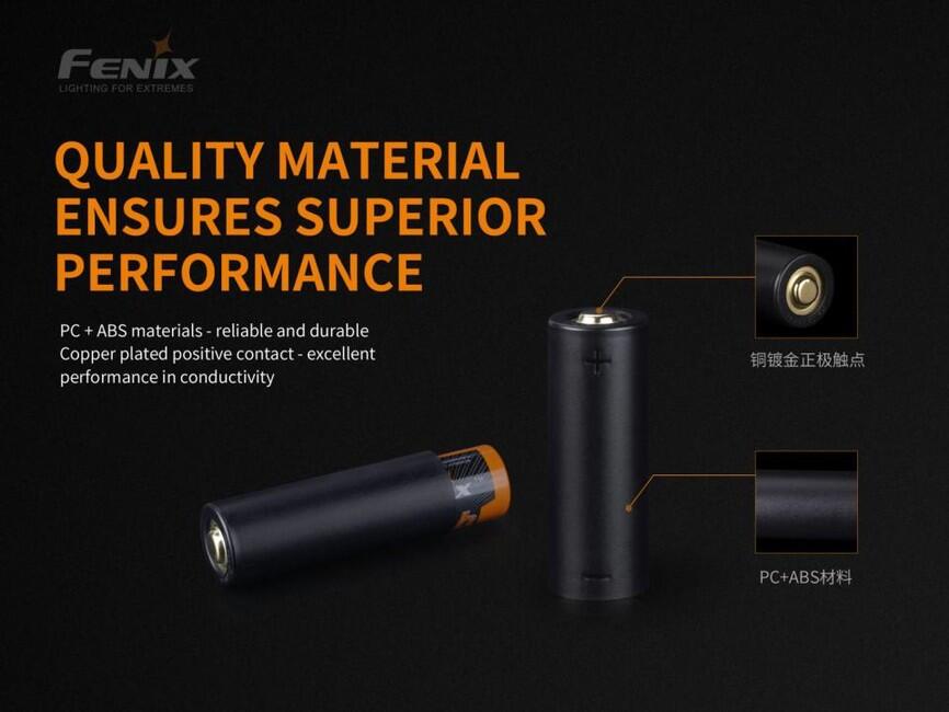 Fenix Alf-18 redukcija za akumulator 21700