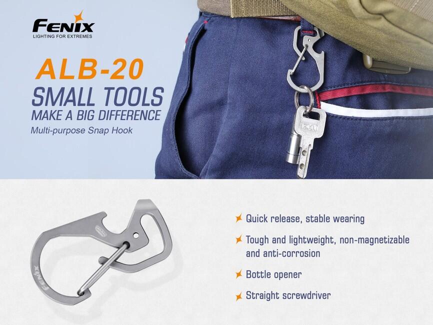 Fenix ALB-20 karabiner, titanijski