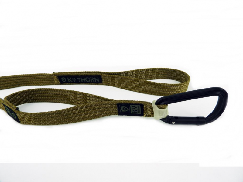 K9 Thorn Express povodac s 2 ručke 200cm, Brown Coyote