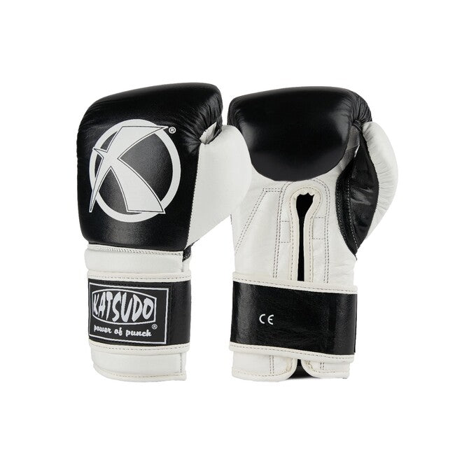 Katsudo Fight box rukavice, crno-bijele