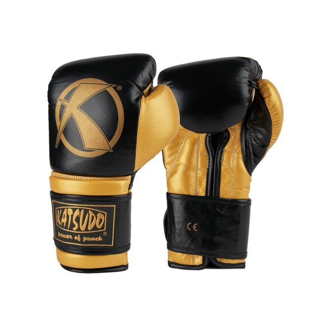 Katsudo Fight box rukavice, crno-zlatne