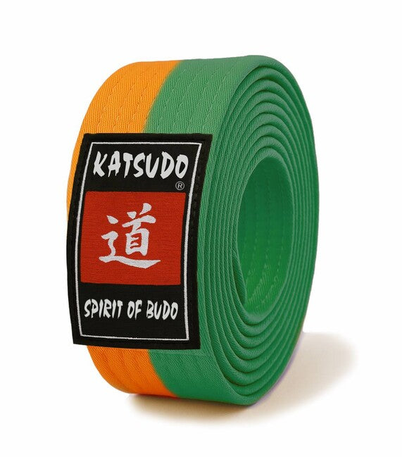 Katsudo Master pojas obi, narančasto-zeleni