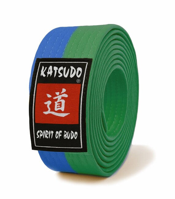 Katsudo Master pojas obi, zeleno-plavi