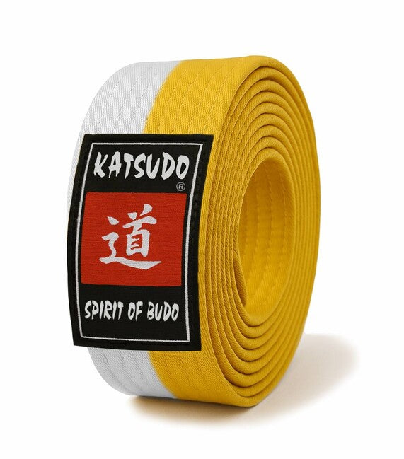 Katsudo Master pojas obi, bijelo-žuti
