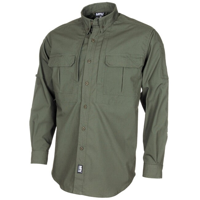 MFH Professional Attack majica s dugim rukavom presvučena teflonom, OD green