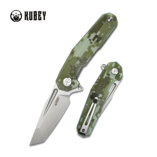 KUBEY Carve sklopivi nož, čelik AUS 10, Camo