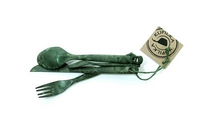 Kupilka CUTLERY kamping pribor, zeleni