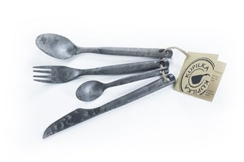 KUPILKA Cutlery Set KCUTK0 kamping pribor od 4, black