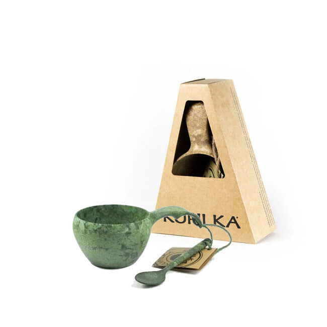 Kupilka šalica sa žličicom, 210 ml, zelena