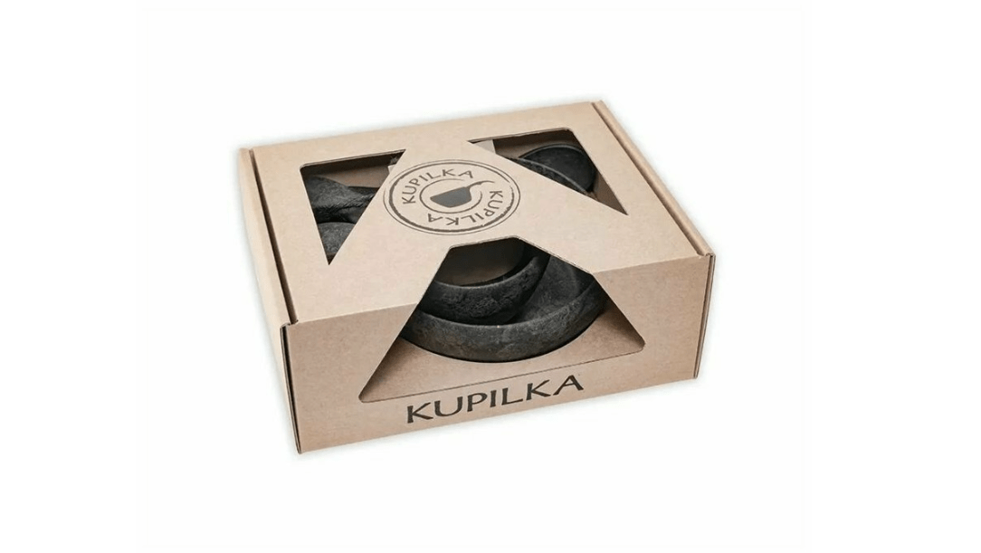 Kupilka Junior SET posuđa za izlete, crni