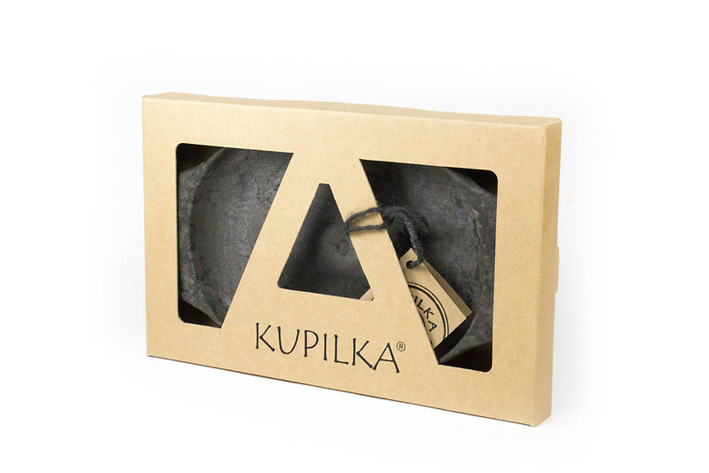 Kupilka 44 Plate plitki tanjur s pakiranjem, crni
