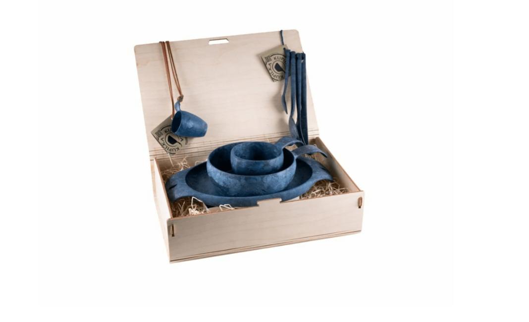 Kupilka Premium Blue set posuđa u poklon pakiranju, plav
