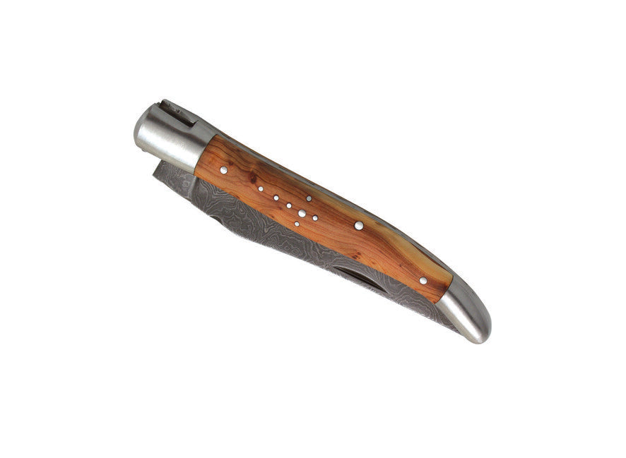 Laguiole DUB070 džepni nož damaščanski čelik, oštrica 12 cm, ručka od borovice